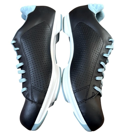 GIRO CIVILA NAVY AND AQUA LEATHER CYCLING SHOES WITH CLIPS SIZE 40 - Picture 3 of 10